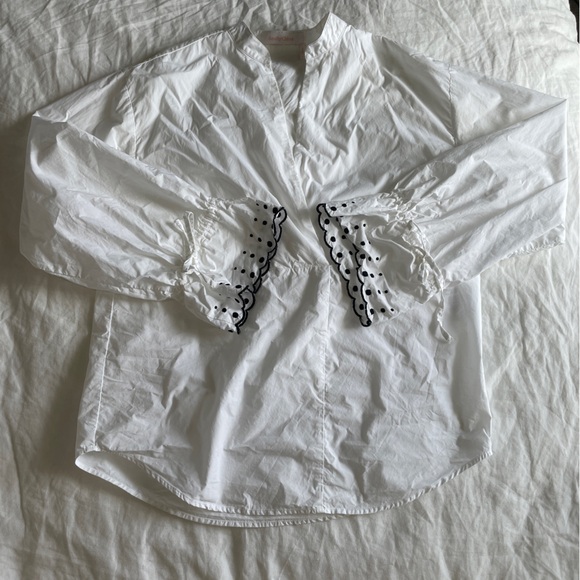 Gorgeous blouse with embroidered sleeves - Picture 6 of 7